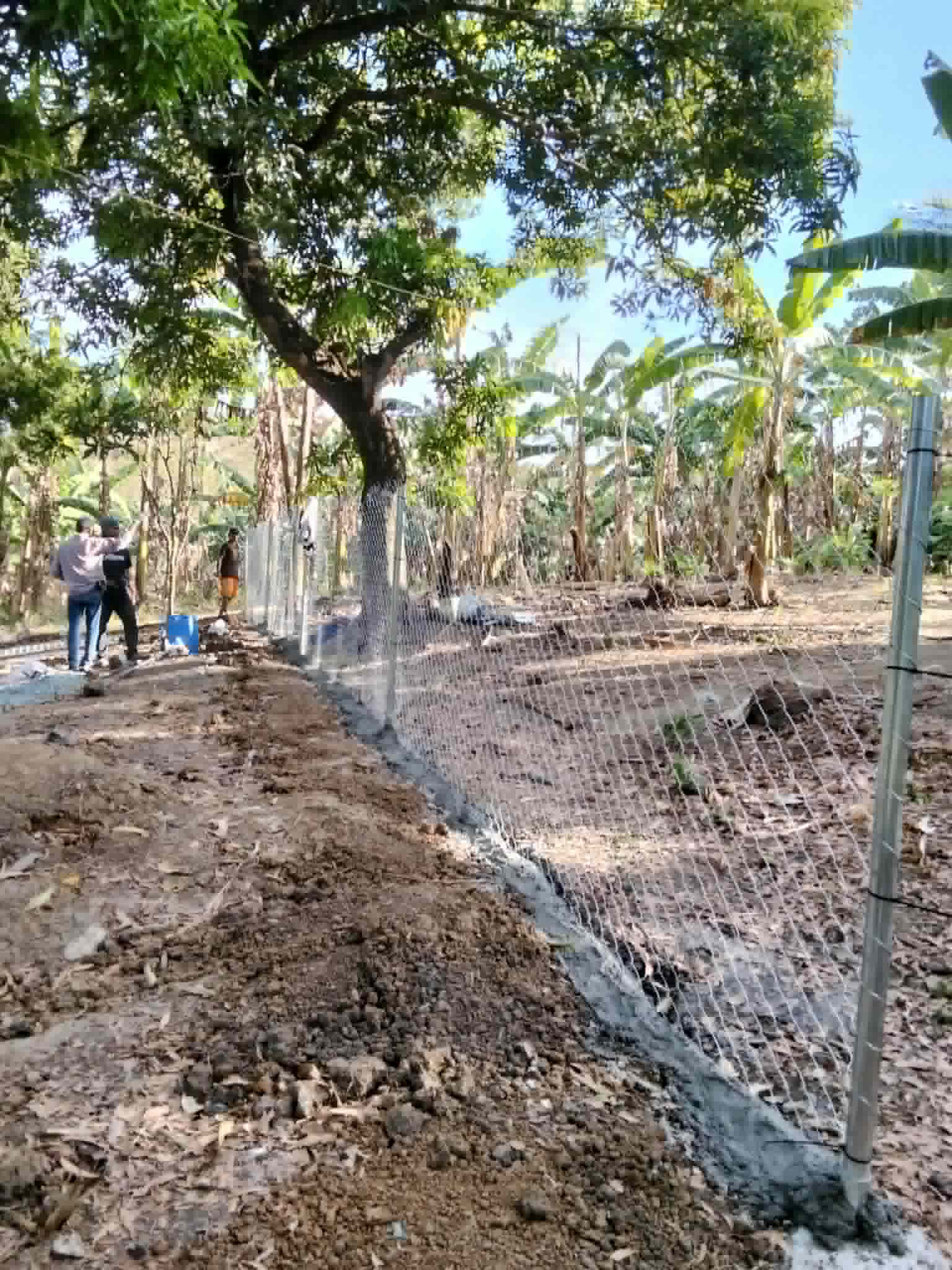 Fencing progress at Worthy Steps site