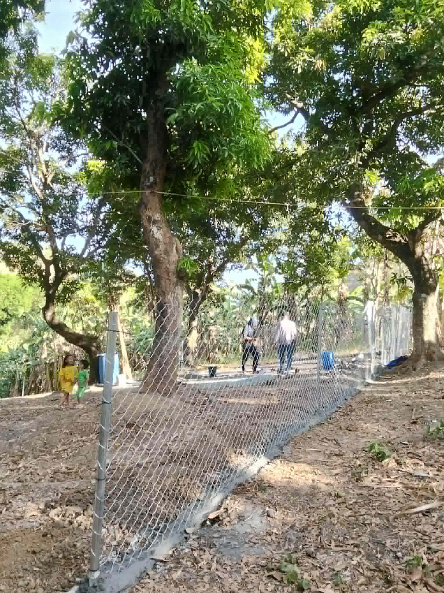 Fence construction at Worthy Steps